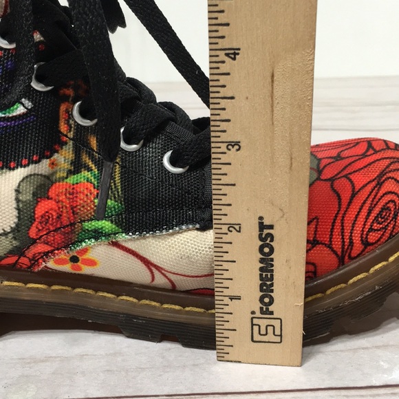 Moto boot Day of Dead graphic size 6.5 Woman - Picture 11 of 13